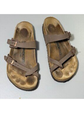 BIRKENSTOCK Mayari Natural Leather Oiled Sandal